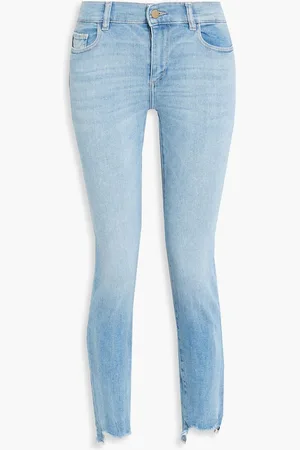 DL1961 Florence cropped mid-rise skinny jeans - Blue