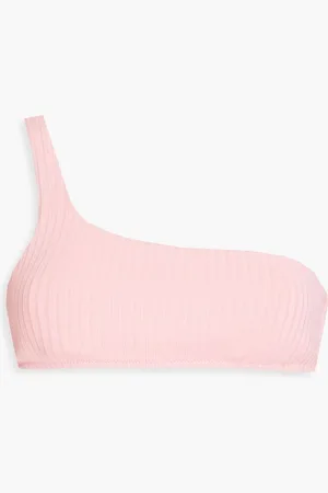 Melissa Odabash Toulouse one-shoulder ribbed bikini top - Pink