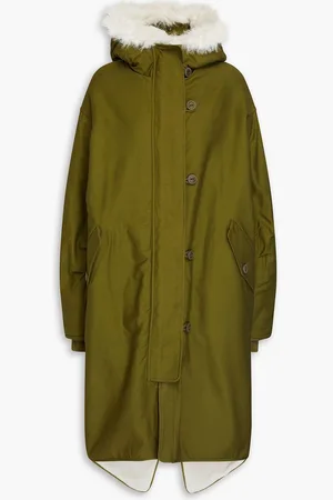 RAG&BONE Rae cotton-twill hooded parka - Green