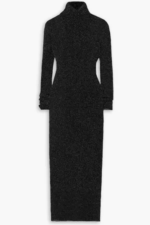 Isabel Marant Ilies Lurex turtleneck maxi dress