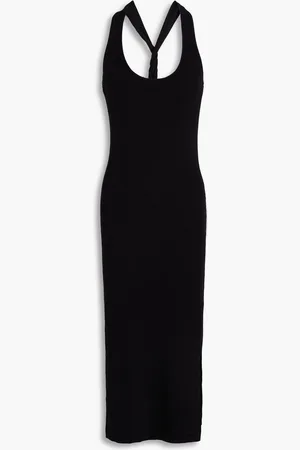 NAADAM Twisted ribbed-knit midi dress