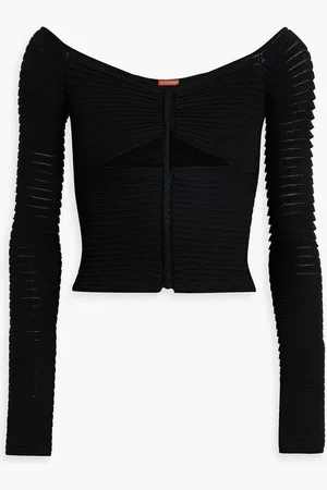 Altuzarra Aden off-the-shoulder cutout knitted top