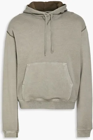 JOHN ELLIOTT French cotton-terry hoodie - Green