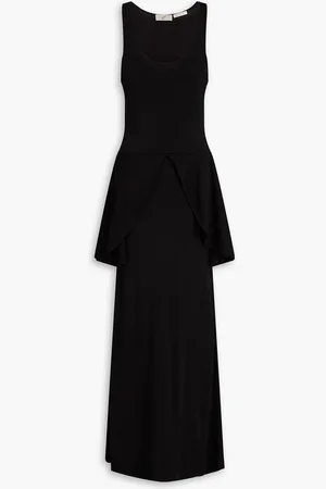BITE Petal jersey peplum maxi dress
