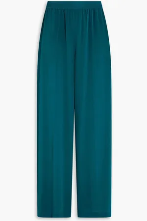 Joseph Silk crepe de chine wide-leg pants - Blue