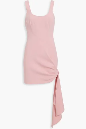 Cinq A Sept Sharon knotted crepe mini dress - Pink