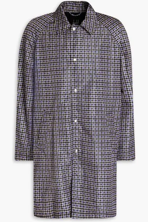 Dunhill Houndstooth shell coat - Blue