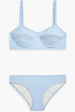 Lisa Marie Fernandez Goldwyn seersucker bikini - Blue