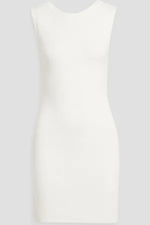 Envelope1976 Barca cutout cotton-jersey mini dress - White
