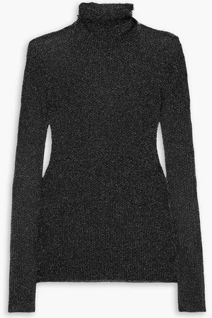 Isabel Marant Izzi metallic knitted turtleneck sweater