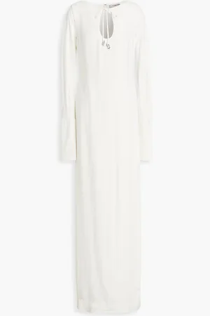 ET OCHS Gabriella embellished crepe gown - White