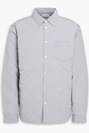 JOHN ELLIOTT Quilted crinkled shell overshirt - Gray