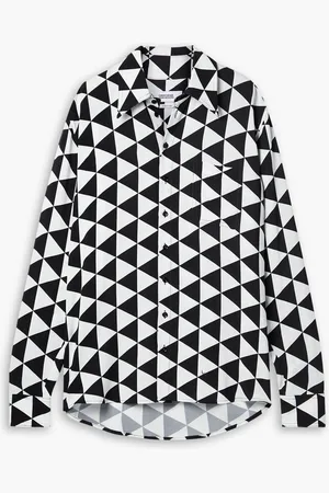 Christopher John Rogers Printed crepe shirt