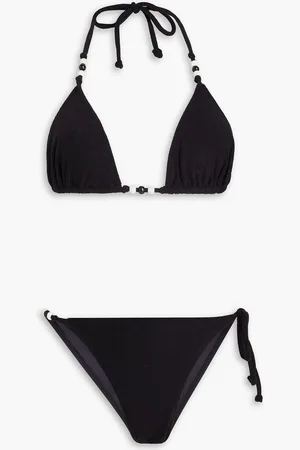 FAITHFULL THE BRAND San Marco stretch-terry triangle halterneck bikini