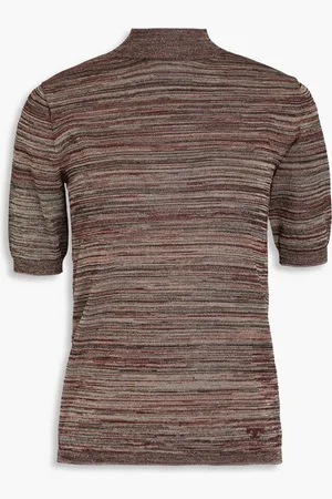 Tory Burch Marled turtleneck sweater - Burgundy