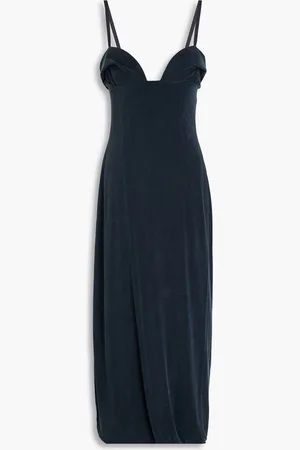 Jacquemus Praia cupro-blend midi dress - Blue