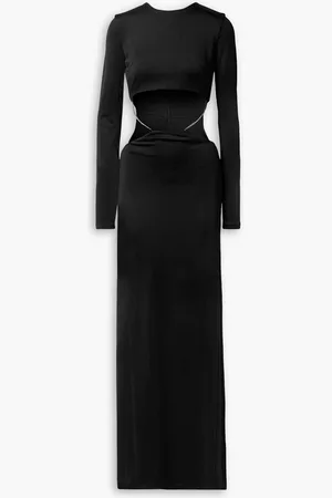 ET OCHS Luisa cutout chain-embellished satin-jersey gown