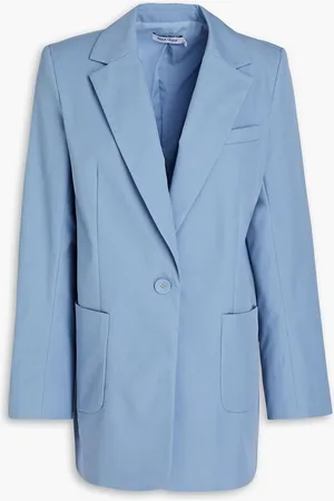 Anna Quan Cotton-blend twill blazer - Blue