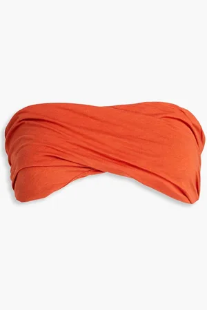 Rick Owens Strapless gathered jersey bra top