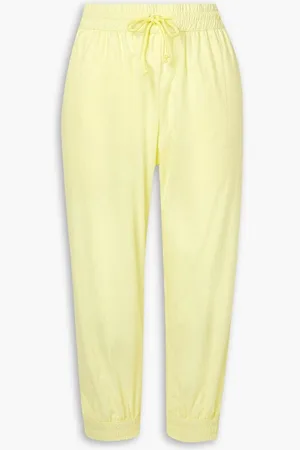 Paradised Cropped cotton-poplin track pants