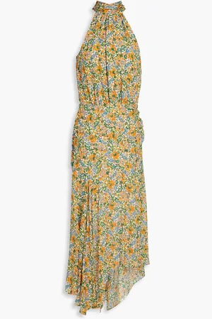 VERONICA BEARD Leia printed silk-chiffon midi dress