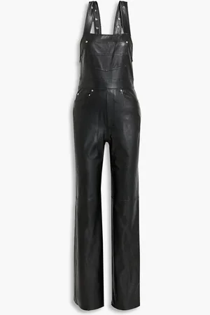 A.L.C. Braelyn faux leather overalls