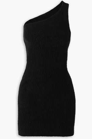 WARDROBE.NYC Hailey Bieber one-shoulder ribbed cotton-blend mini dress