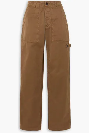 FORTELA Jerry cotton straight-leg cargo pants - Brown