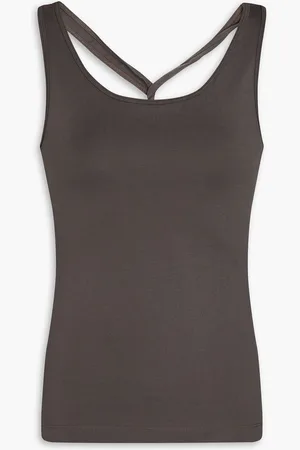 BITE Tendu stretch-cotton jersey tank - Gray