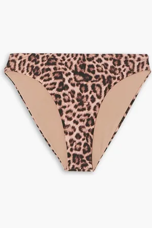 Beach Riot Chelsea leopard-print high-rise bikini briefs