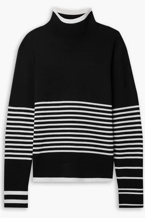 Erin Snow Jackie striped merino wool turtleneck sweater