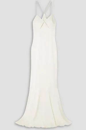 GALVAN Cutout satin gown