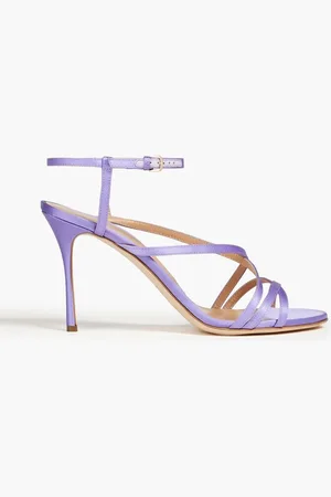 Sergio Rossi Bon Ton satin sandals - Purple