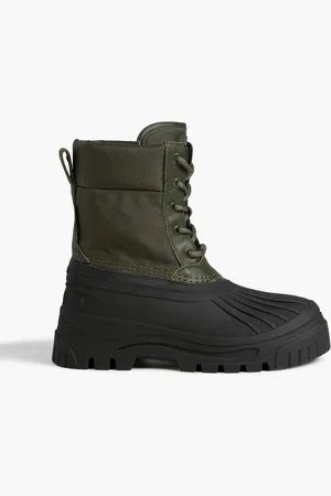 Axel Arigato Cryo lace-up canvas and rubber boots - Green