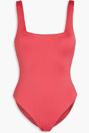 ONIA Rafaela ribbed swimsuit - Orange