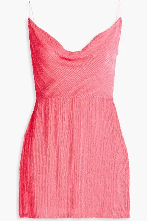 Retrofete Jill sequined chiffon mini dress - Pink