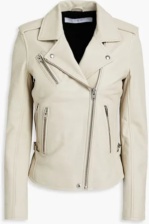IRO Newhan leather biker jacket - Neutral