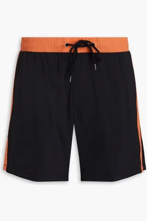 Y/OSEMITE Mid-length striped swim shorts