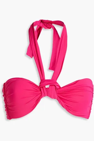 Bondi Born Sylvie twisted bandeau bikini top - Purple