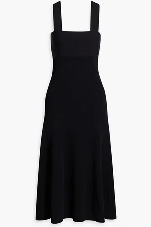 Another Tomorrow Ribbed-knit midi dress