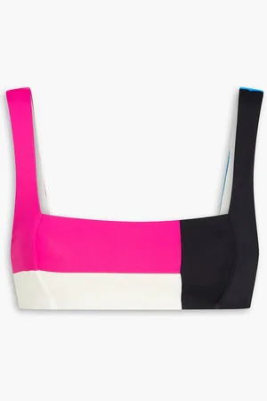 Mara Hoffman Meli color-block bikini top - Pink