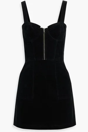 ALICE+OLIVIA Alice Olivia - Keely cotton-blend corduroy mini dress