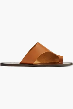 ATP Atelier Rosa cutout leather sandals - Brown