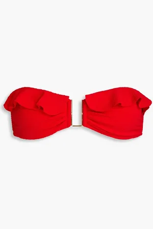 Melissa Odabash Ruffled bandeau bikini top