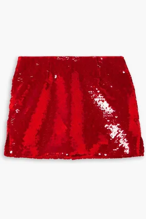16Arlington Quattro sequined satin-twill mini skirt