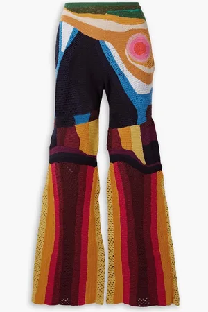 GABRIELA HEARST Simeon crocheted cashmere flared pants