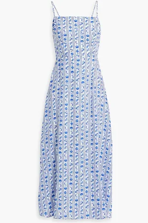 Harley Viera-Newton Nora printed silk crepe de chine midi dress