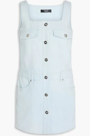 VERSACE Denim mini dress - Blue