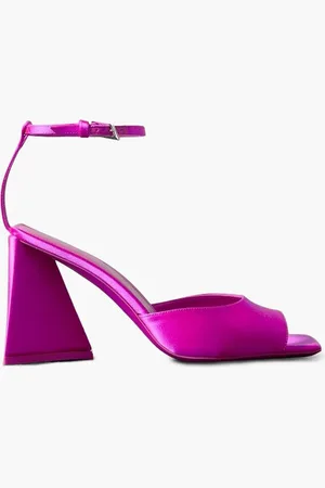 The Attico Piper satin sandals - Pink