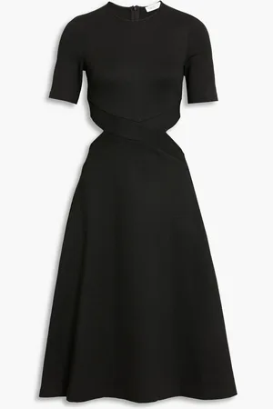 ROSETTA GETTY Cutout stretch-knit midi dress